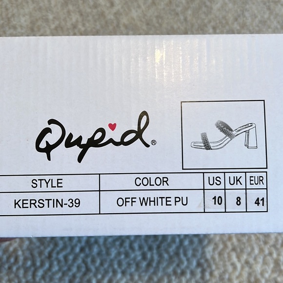 Open toe pearl block heels - Picture 3 of 3